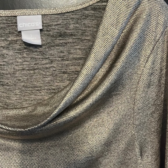 NWT Chico’s swoop neck top - Picture 3 of 5